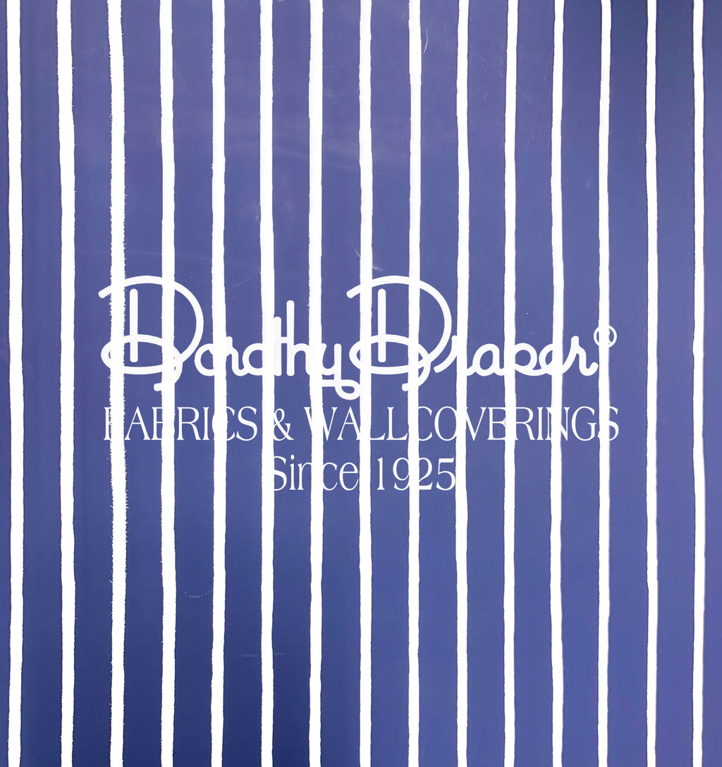 Windsor Stripe Shoys Hanne Blue Wallpaper