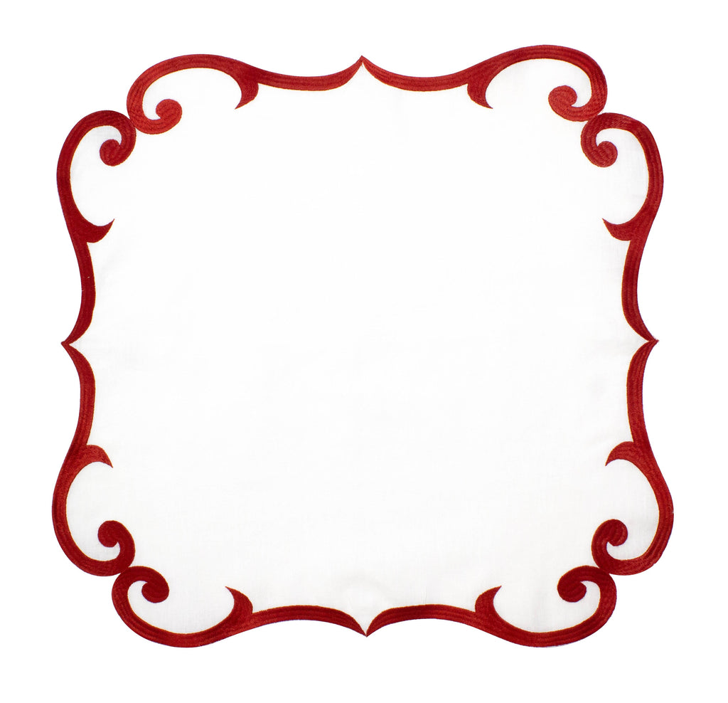 Dinner Napkin~ Set of Four Draper Linen Scroll