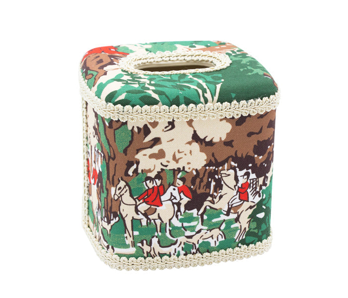 Draper Fabric Tissue Holder - Tally Ho!