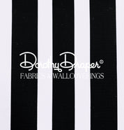Draper Stripe Black Wallpaper