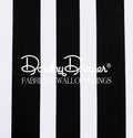 Draper Stripe Black Wallpaper