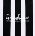 Draper Stripe Black Wallpaper