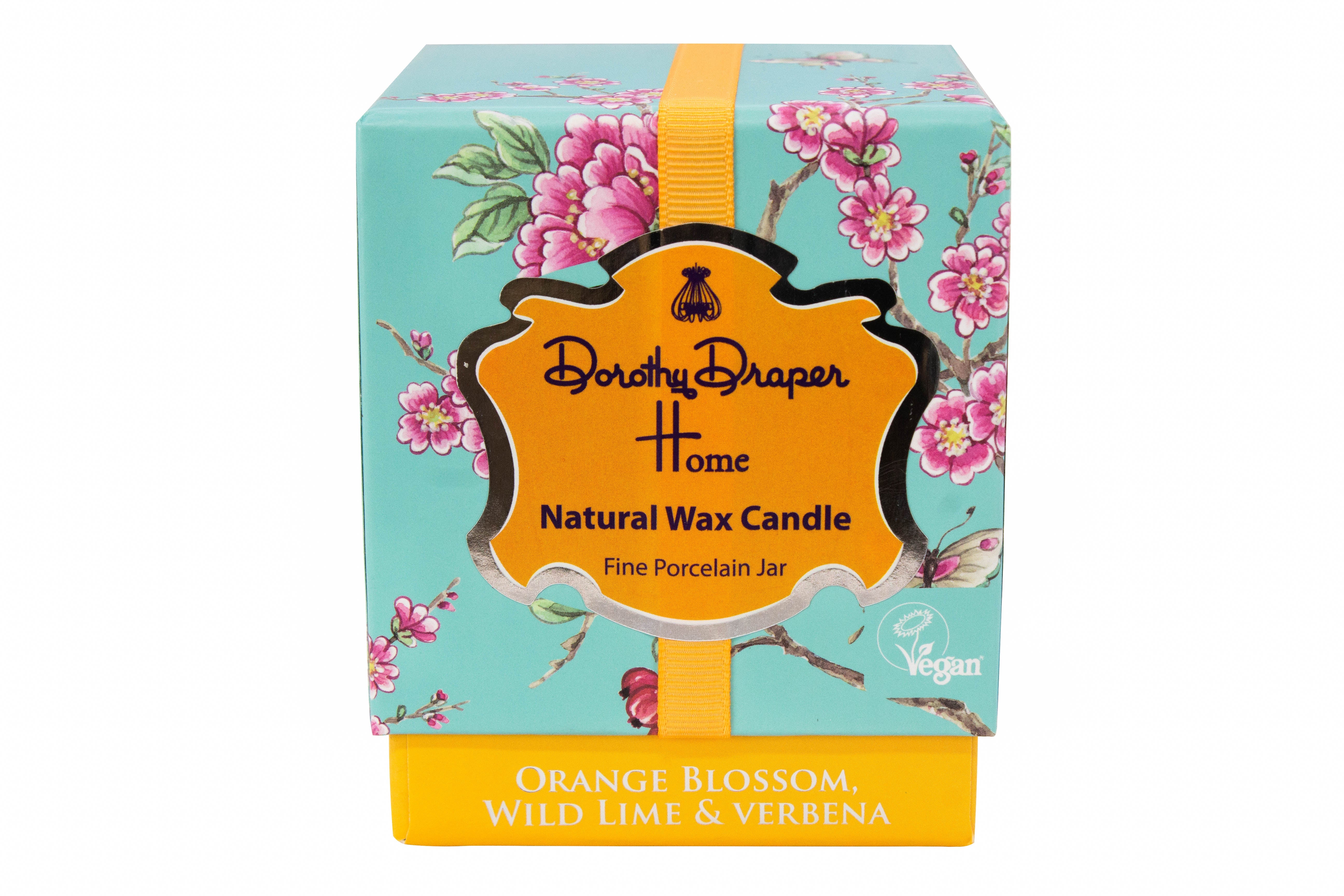 Porcelain Vase Vegan Wax Candle - Orange Blossom