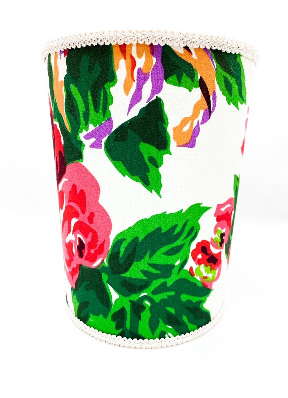 Dorothy Draper Home Fazenda Lily Waste Basket - Thumbnail 2