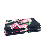 Set of Four Dinner Napkins - Akakina Black