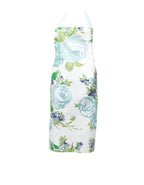 Draper Print Apron - Princess Grace Rose Blue