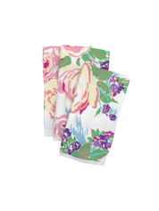 Printed Washcloth/Set of 3 Princess Grace Rose Pink