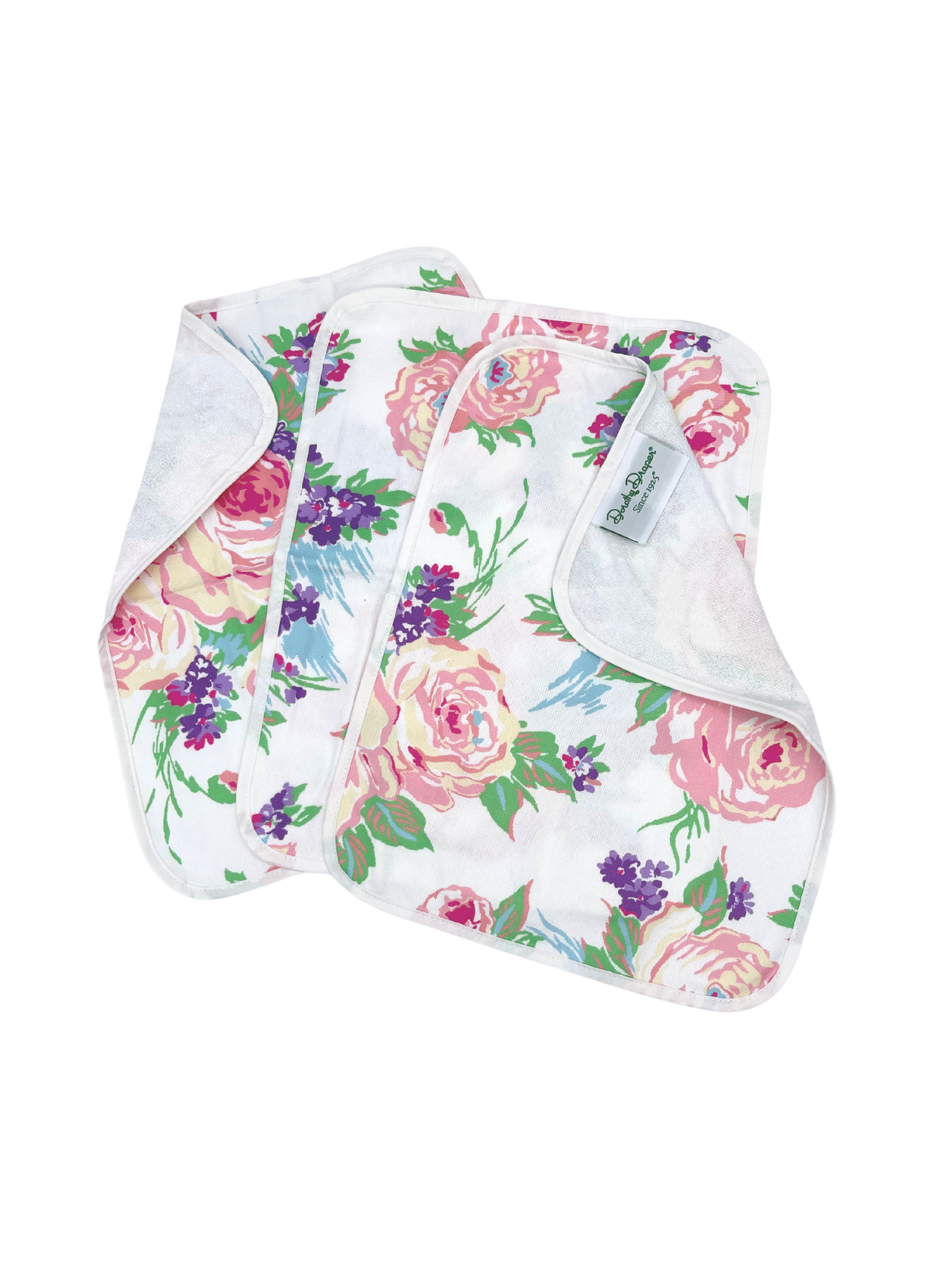 Printed Washcloth/Set of 3 Princess Grace Rose Pink