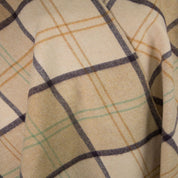 Luxurious Lambswool Cape - Sable Plaid