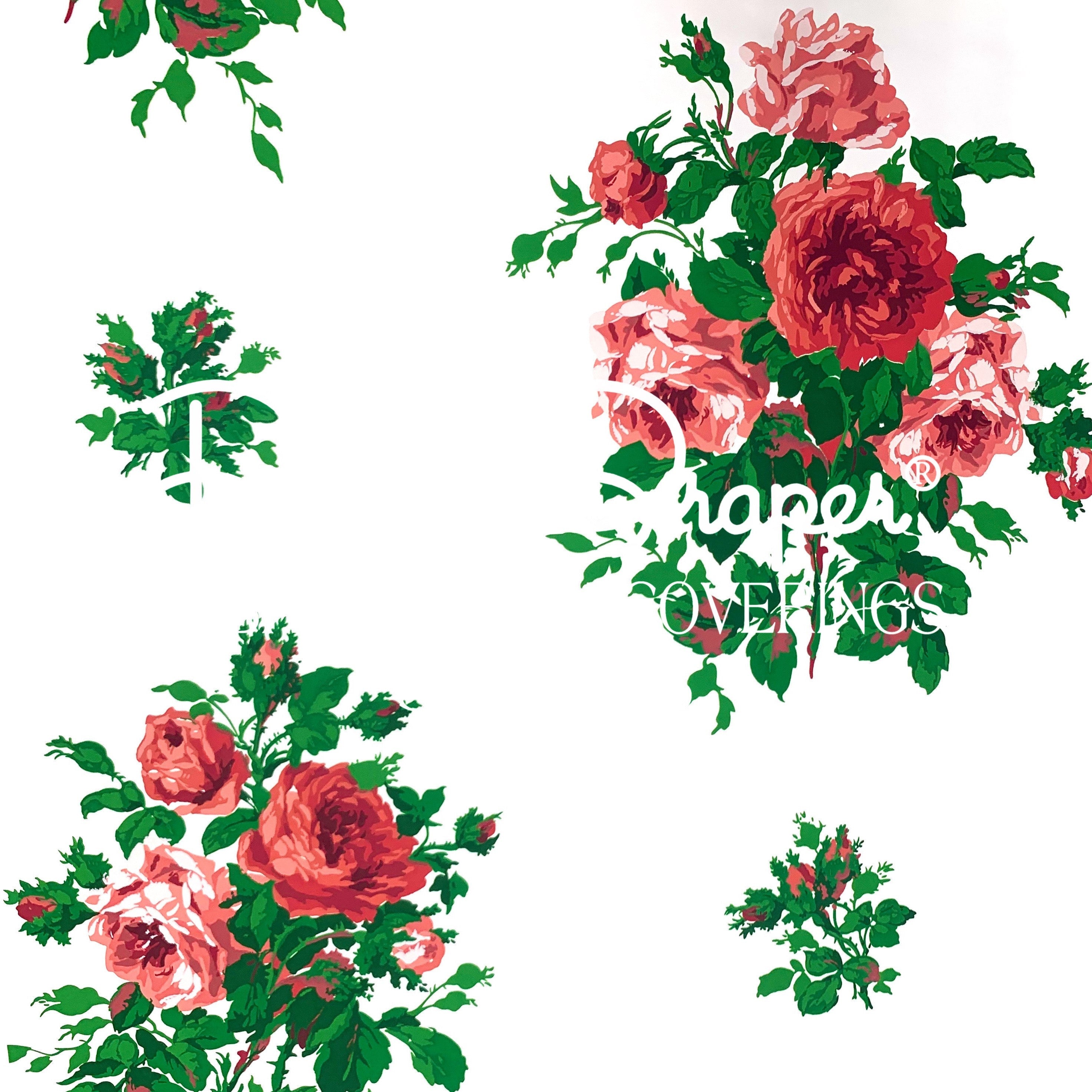 Vintage Rose Red Wallpaper
