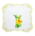 Linen Cocktail Napkins (Set of Four) Yellow Daffodil