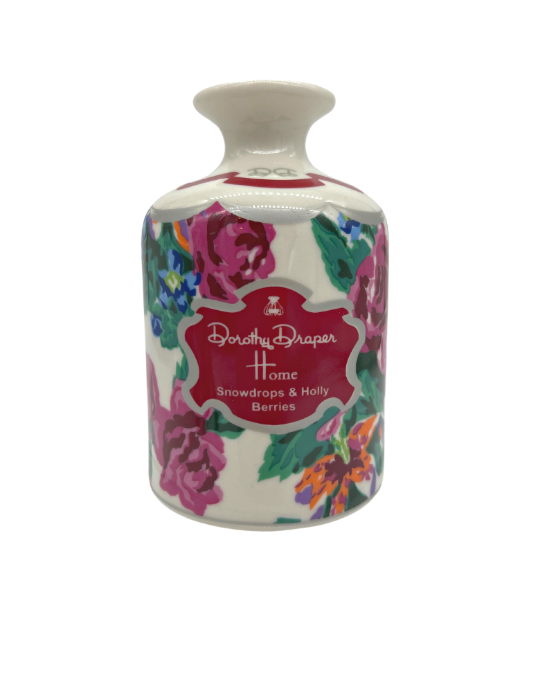 Fazenda Lily Porcelain Diffuser - Snowdrops & Holly Berries