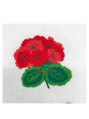 Linen Dinner Napkin (Set of Four)~Geranium