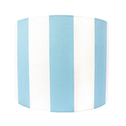 Drum Lampshade - Draper Stripe Aqua