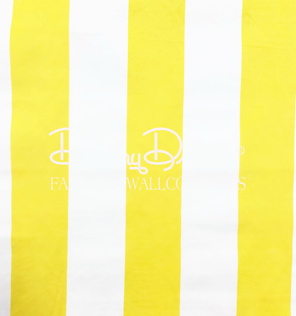 Draper Stripe Bright Yellow Wallpaper