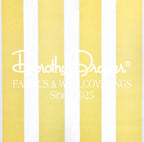 Draper Stripe Pale Yellow Fabric