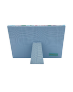 Draper Fabric Picture Frame - Cymbidium Orchid - Aqua