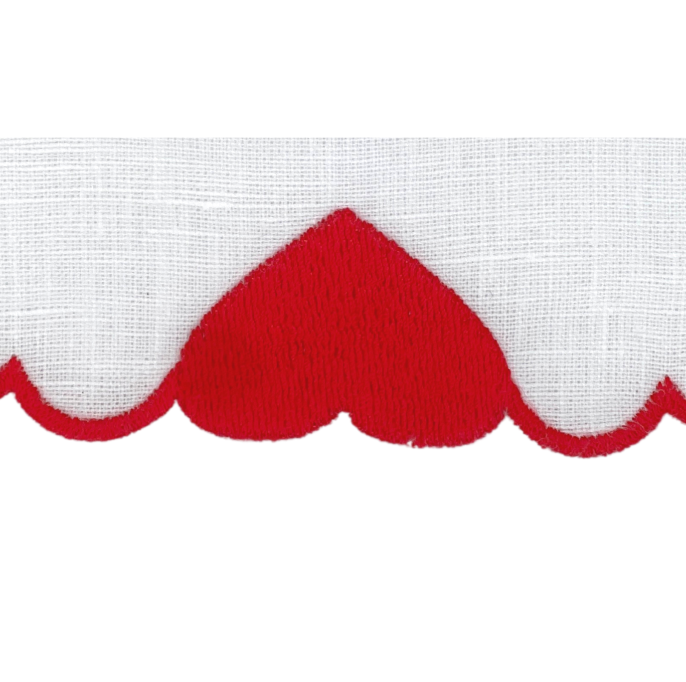 Linen Cocktail napkin (Set of Four) ~ Red Hearts