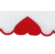 Linen Cocktail napkin (Set of Four) Hearts