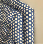 Basket Weave Blue Fabric