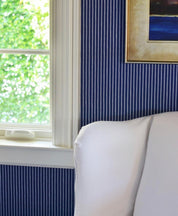 Windsor Stripe Shoys Hanne Blue Wallpaper