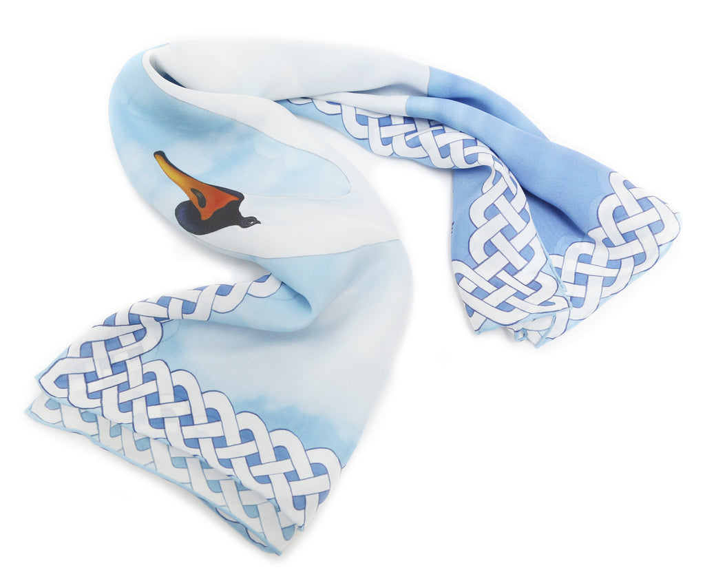 Lake Swan Scarf - Carleton Varney