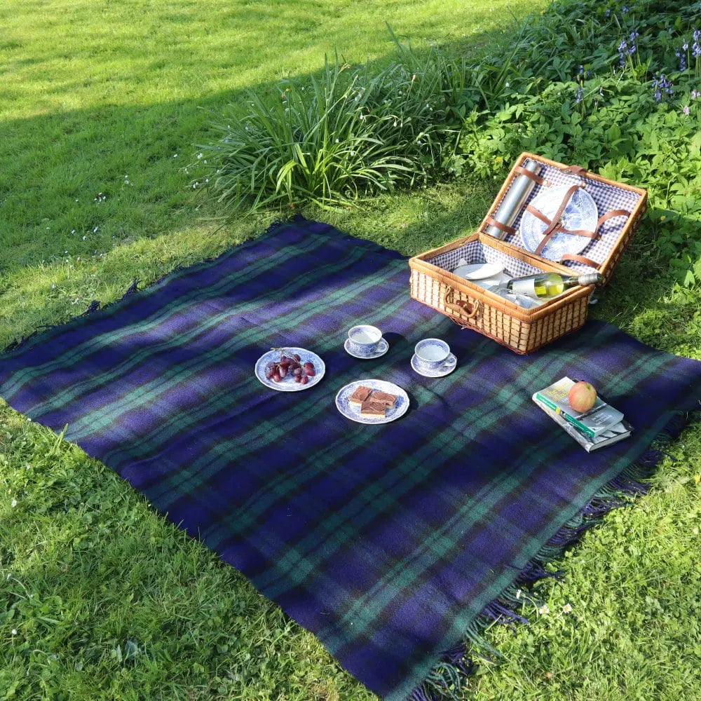 Blackwatch Plaid Picnic Blanket