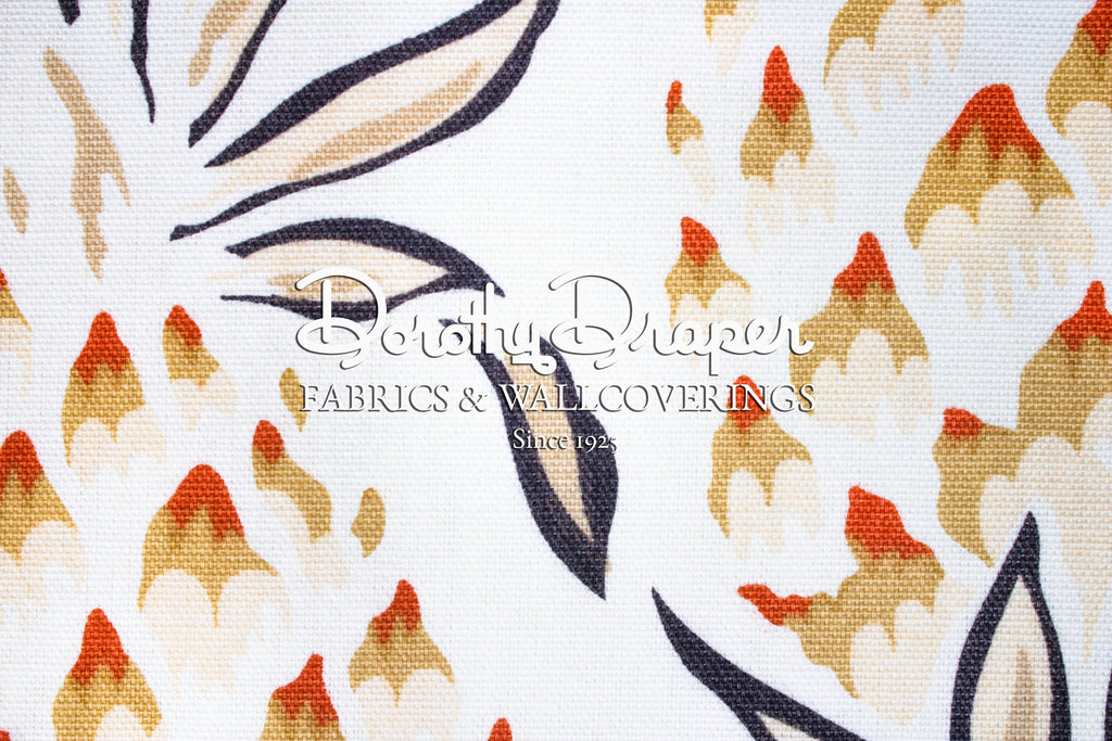 Lanai Pineapple Brown Fabric