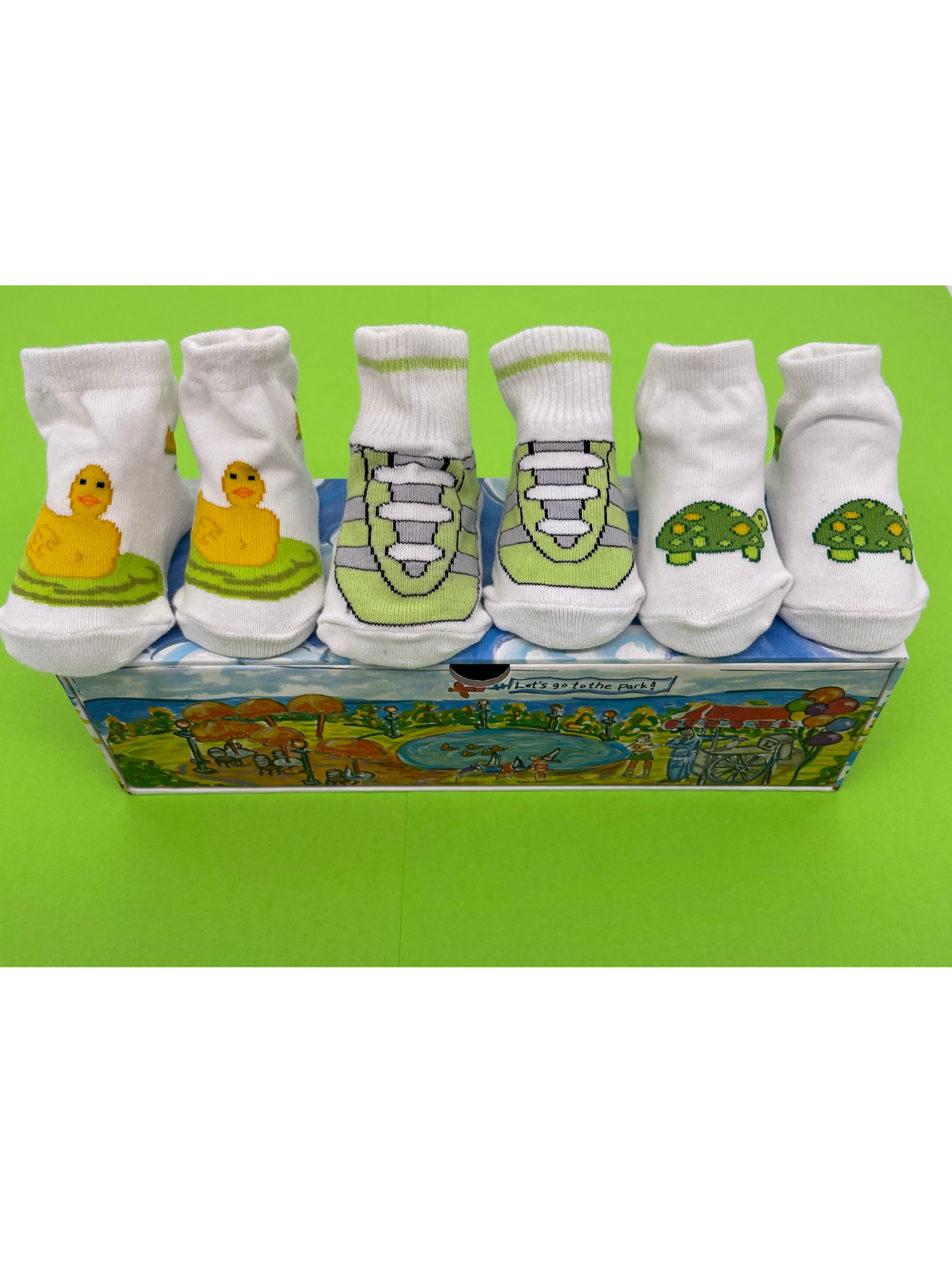 Baby Socks~3 Pair/Let's Go To the Park