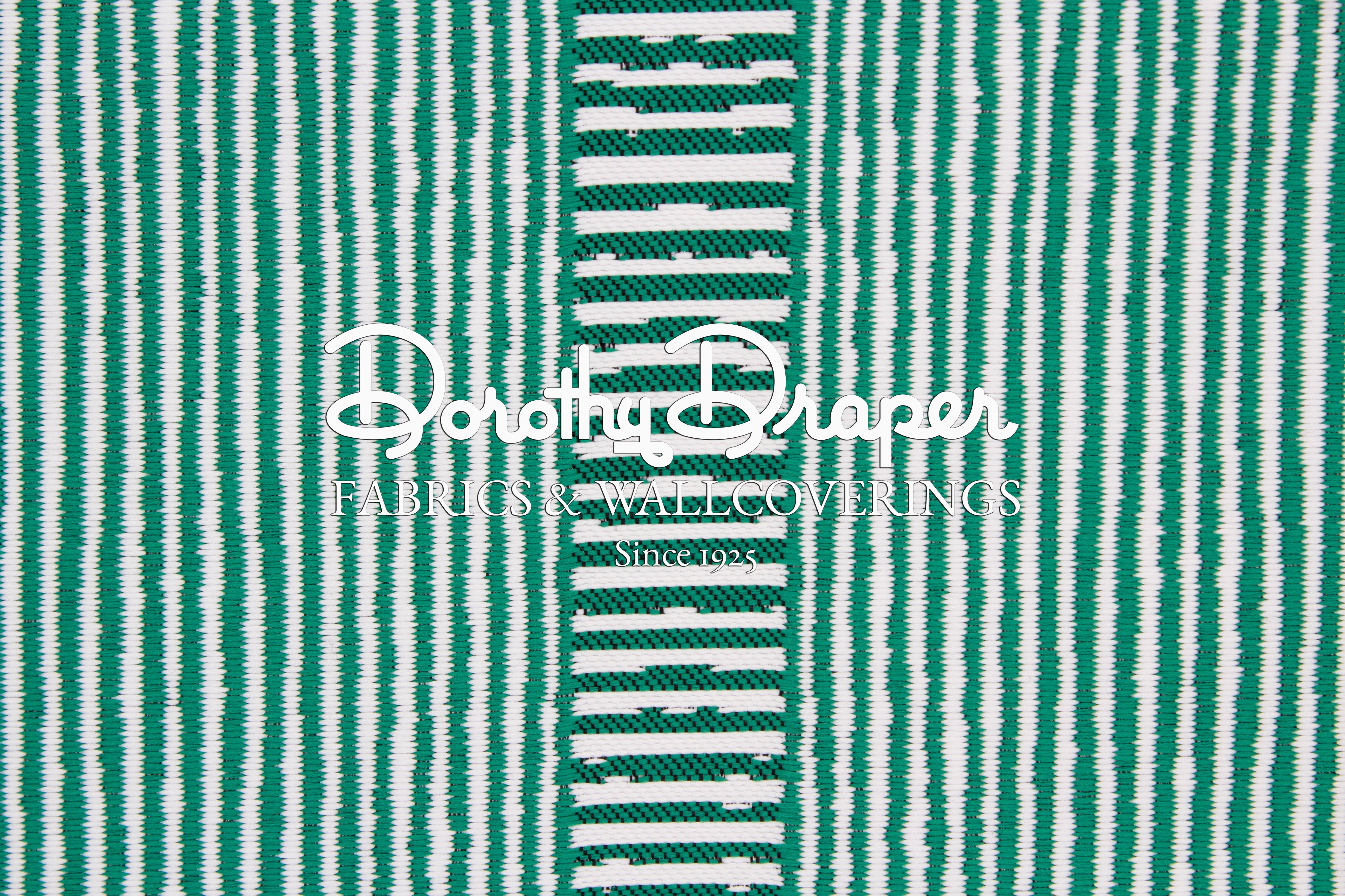 Lovango Beach Stripe Green- Outdoor Contract Fabric