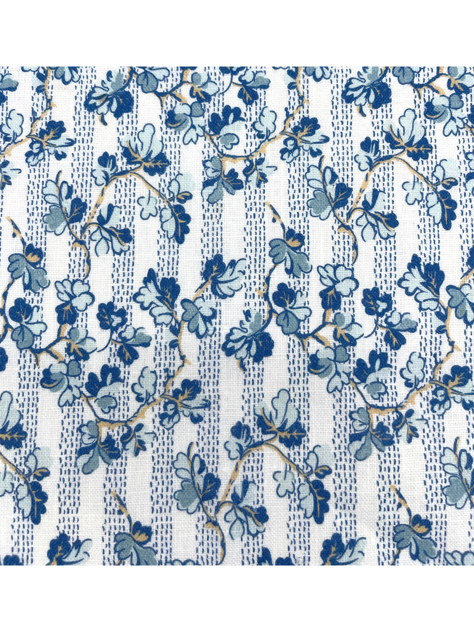 Set of Four Dinner Napkins - Oak Leaves Blue