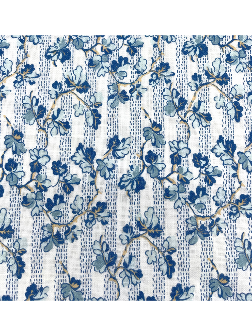 Set of Four Dinner Napkins - Oak Leaves Blue