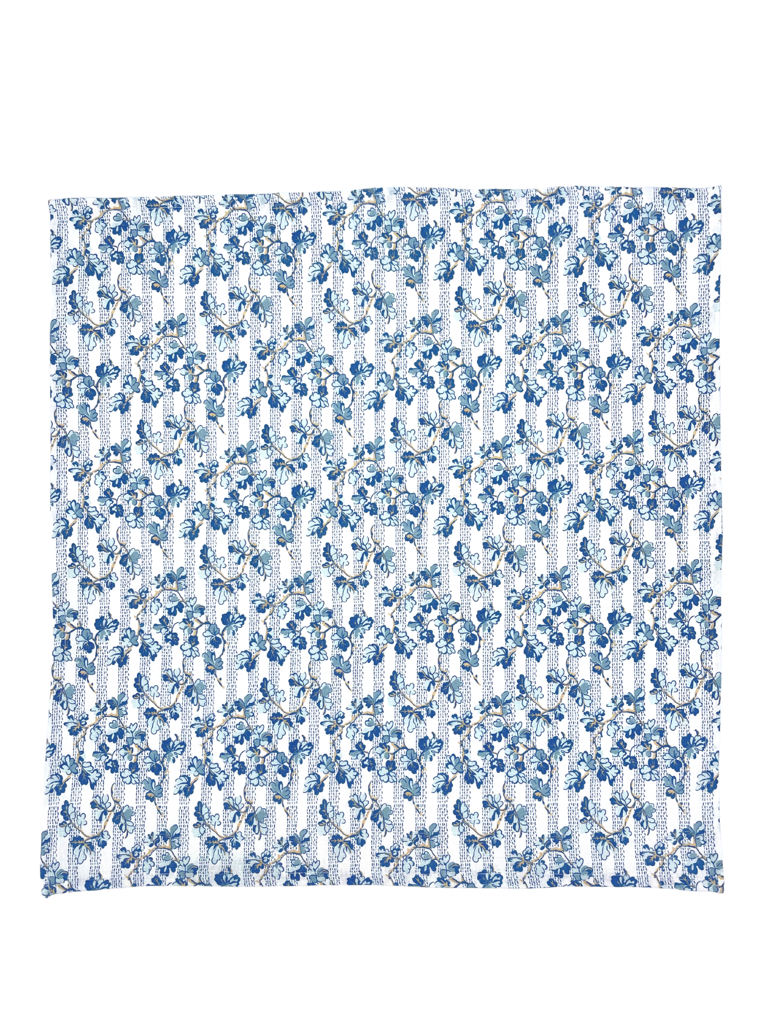 Set of Four Dinner Napkins - Oak Leaves Blue
