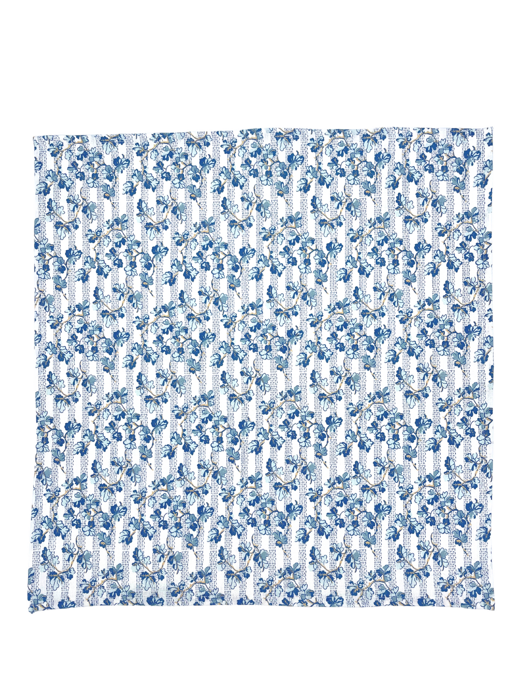 Set of Four Dinner Napkins - Oak Leaves Blue