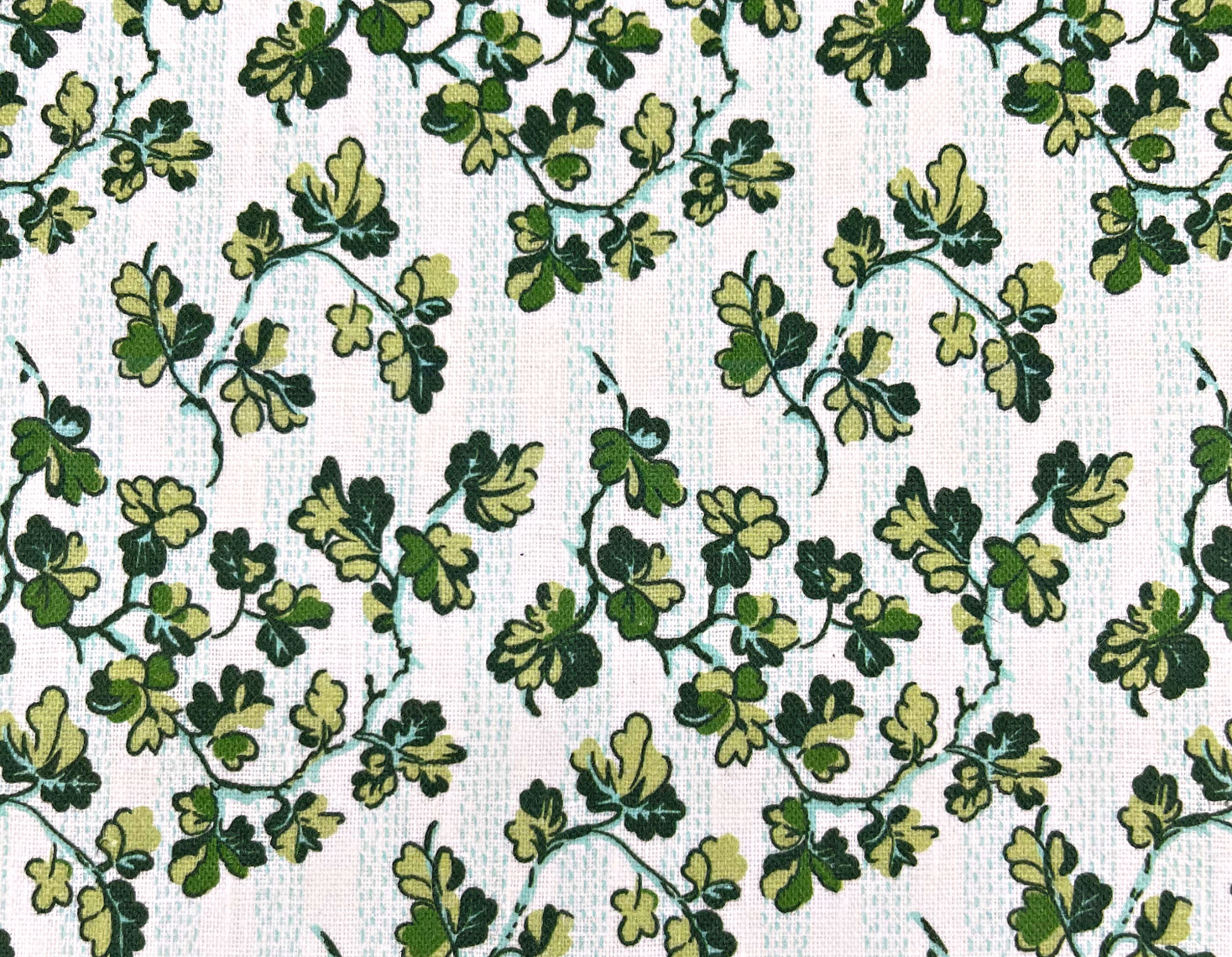 Set of Four Linen Napkins - Oak Leaves Green