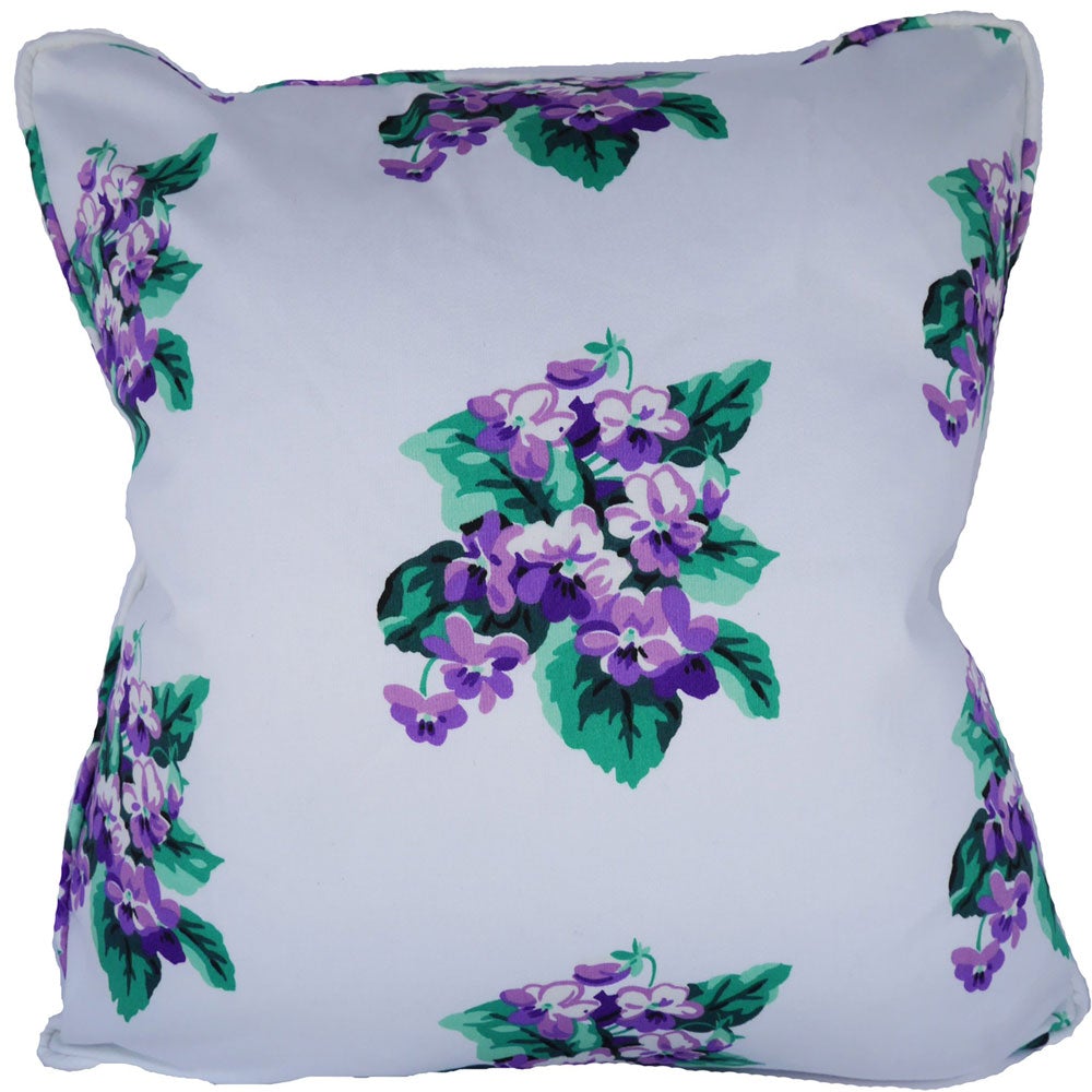 Sweet Violets Throw Pillow