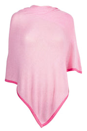 Cashmere Poncho - Powder Pink