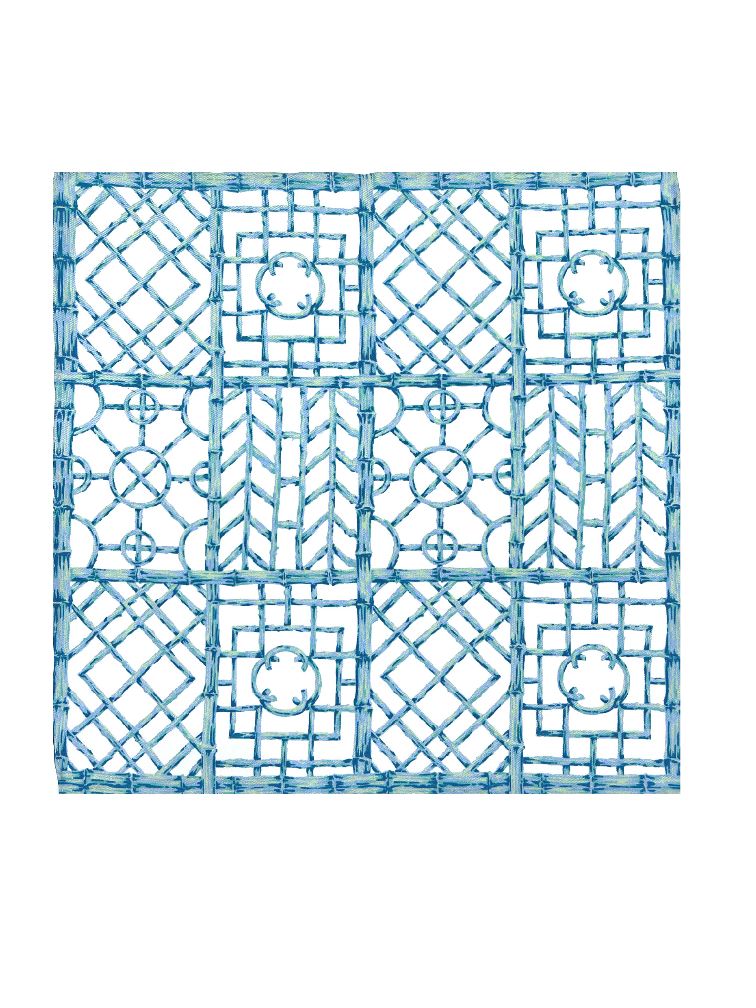 Bali Ha’i Aqua Silk Pocket Square