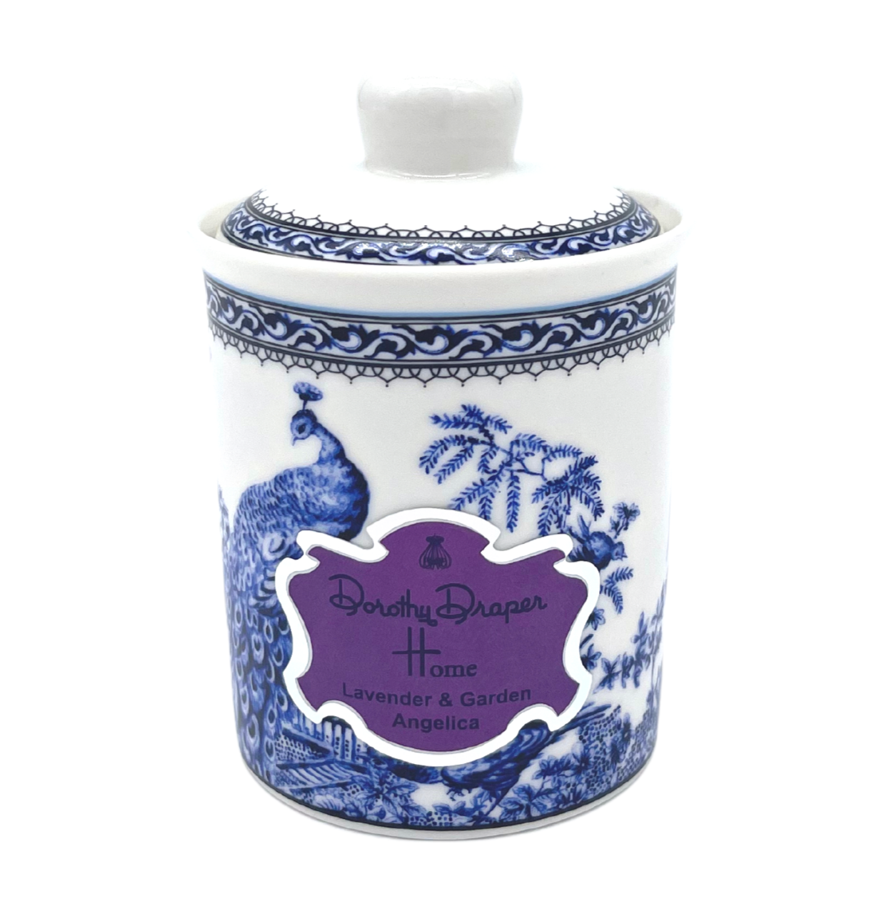 Porcelain Jar Candle-Lavender and Garden Angelica