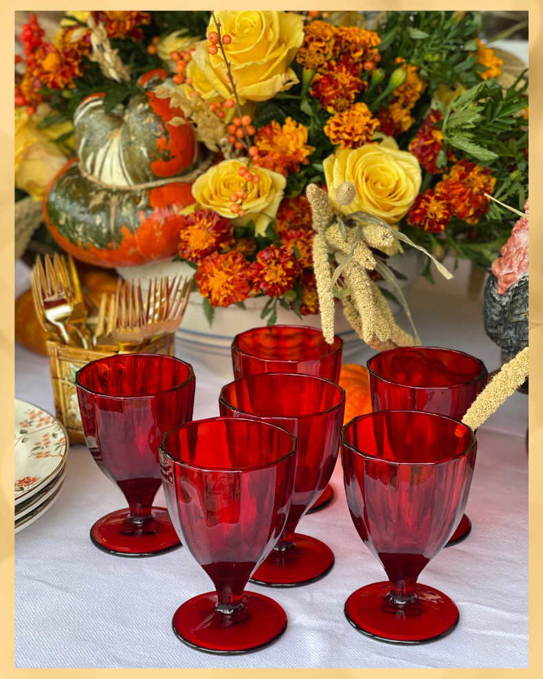 Red Glasses - Set of 6