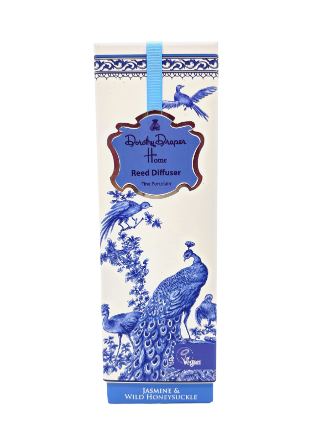 Porcelain Reed Diffuser~Jasmine and White Honeysuckle