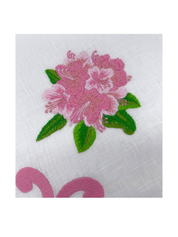 Linen Dinner Napkin (Set of Four)~ Rhododendron