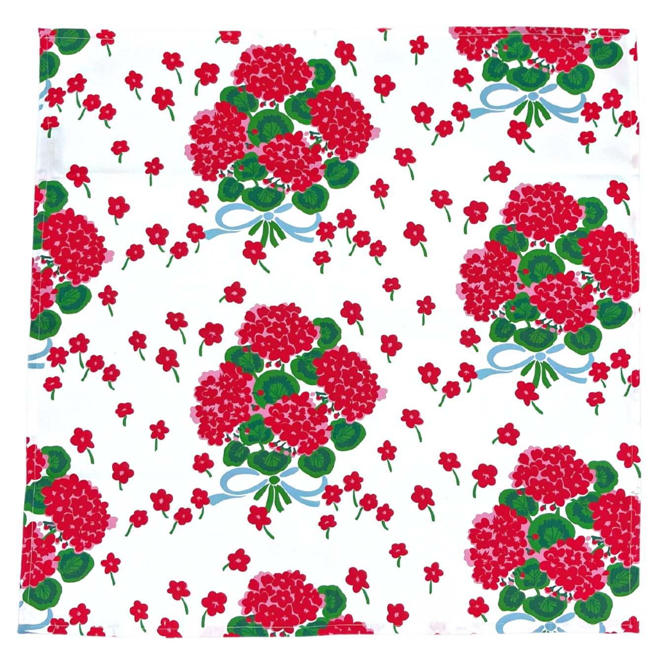 Set of Four Dinner Napkins - Ribbon Geranium