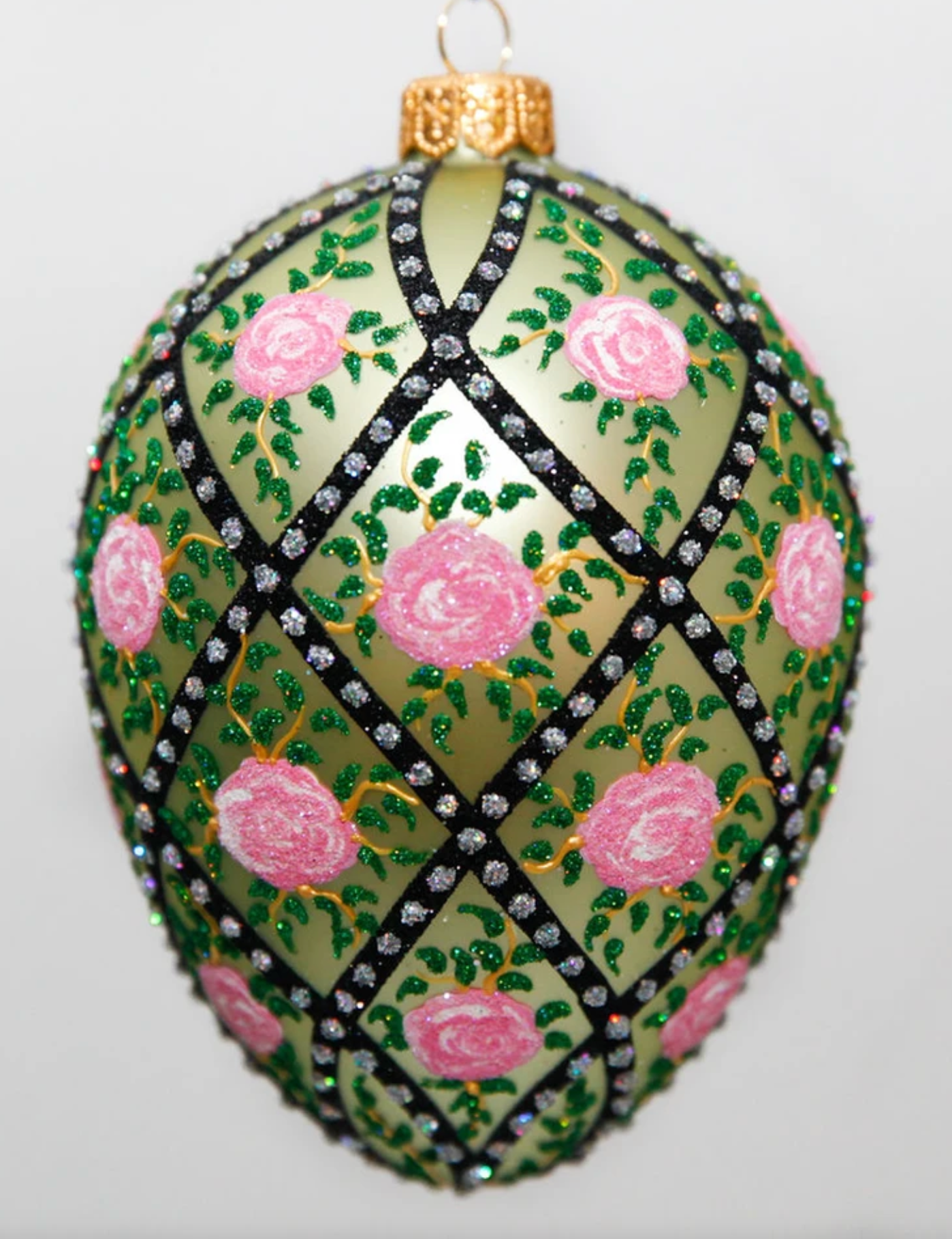 Dorothy Draper "Rose Trellis" Faberge Ornament