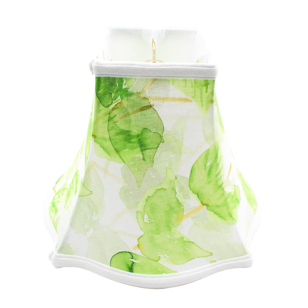 Bell Shaped Lampshade - Spring Leaves