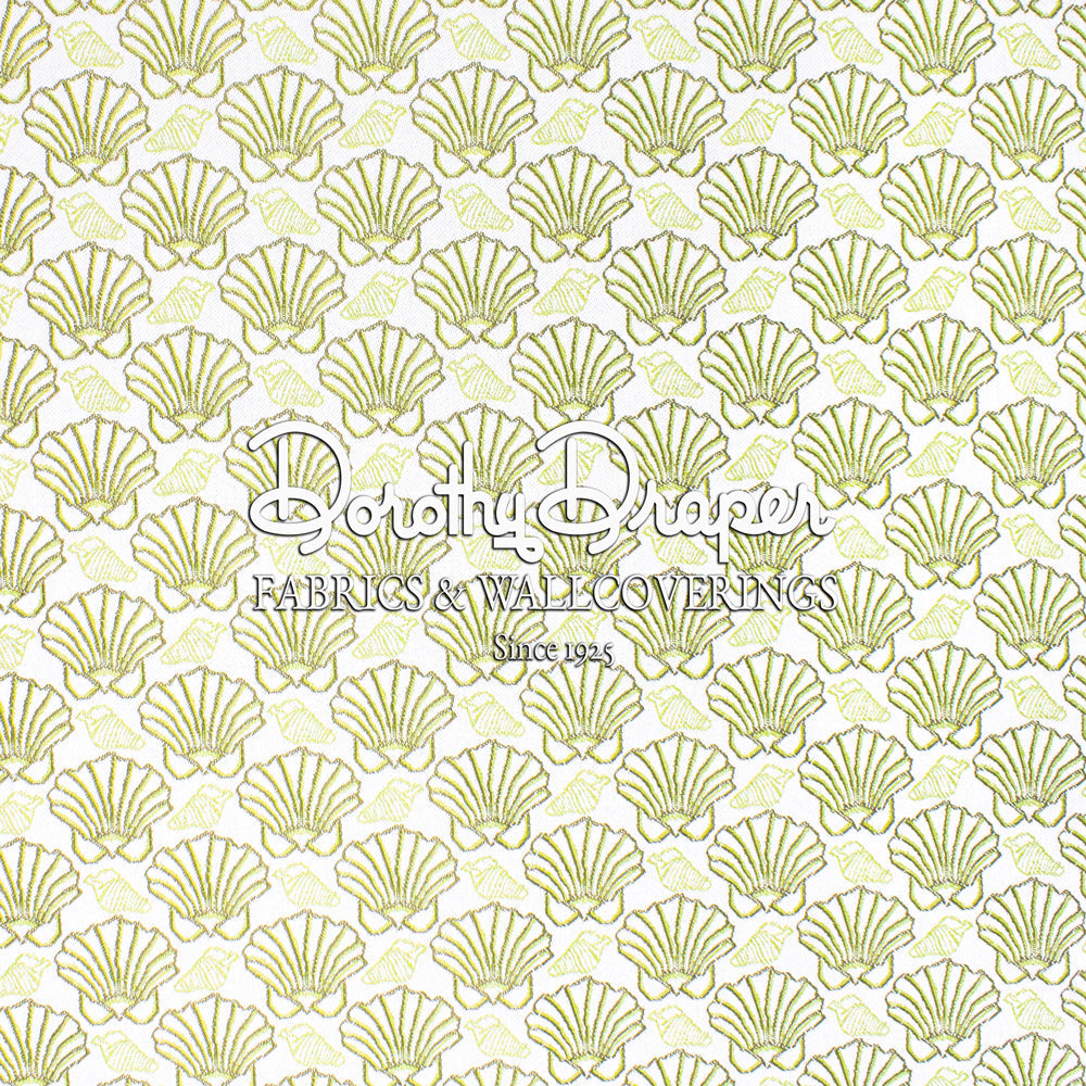 St. Croix Shells outdoor Woven Fabric - Sage