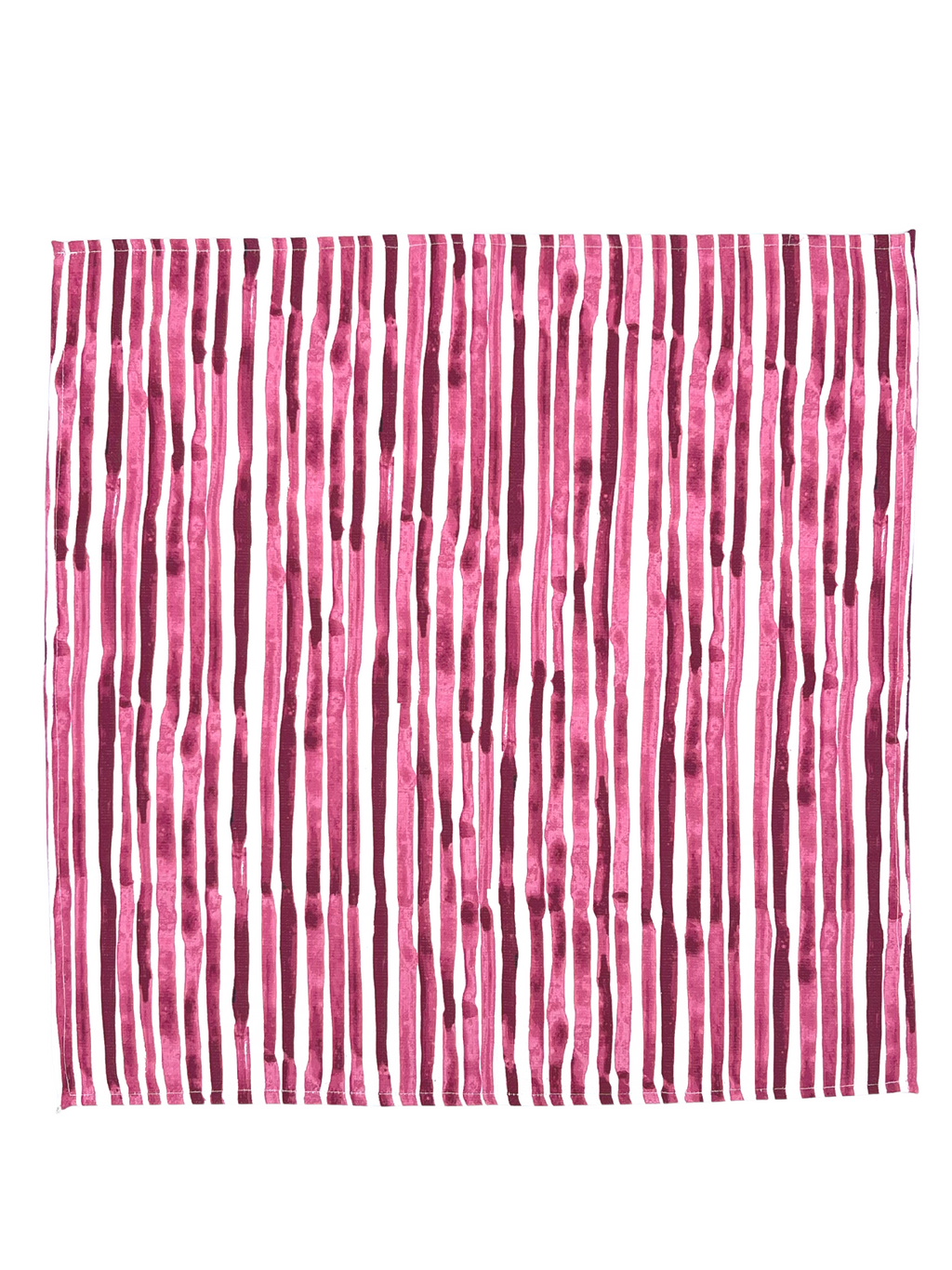 Set of Four Napkins - Strie Raspberry