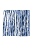 Set of Four Dinner Napkins - Strie Dance Blue