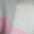 Luxurious Lambswool Cape - Pink/ Gray