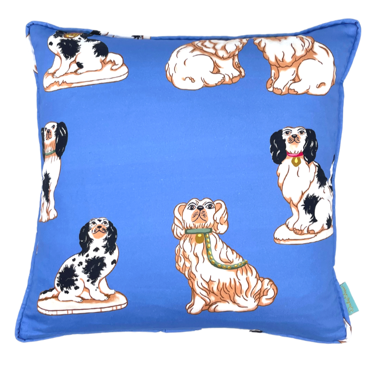 Francie & Grover Throw Pillow - Blue